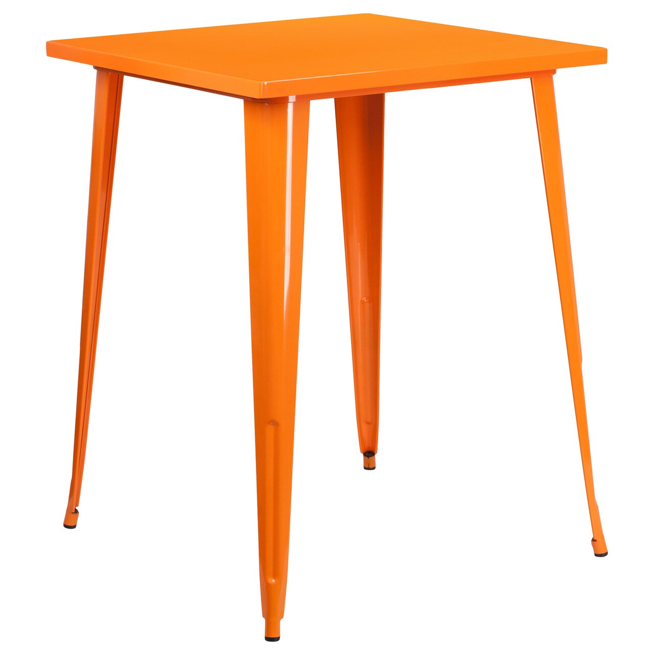 Merrick Lane Rothko Patio Dining Table with Metal Frame and Square Top